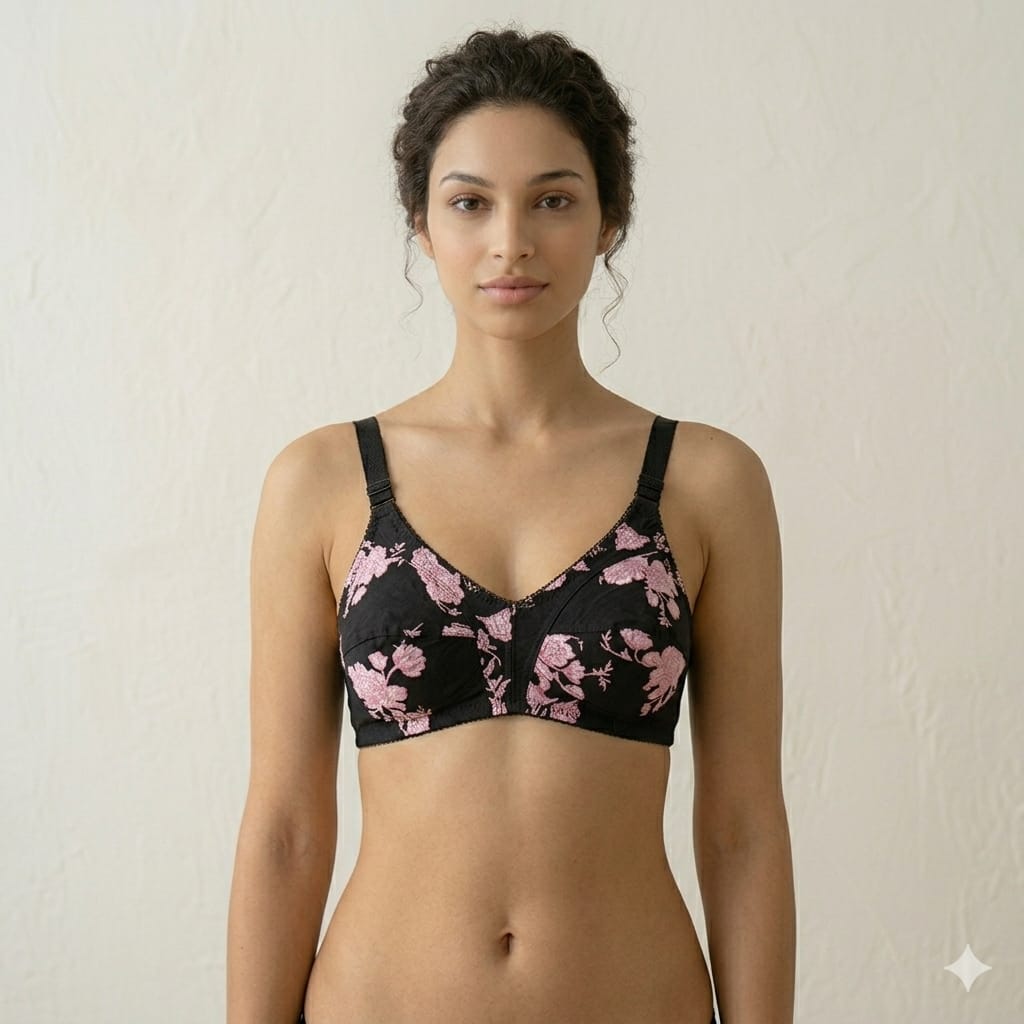 PACK OF 5 Bra Soft Lawn Cotton (Random Colors)