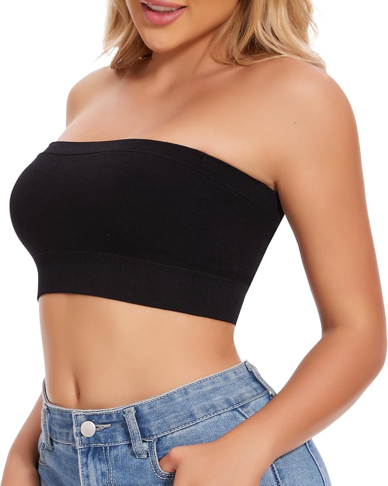 Pack of 3 Strapless Bra,Multi colour,Free Size (Fit on 28 to 36 size)