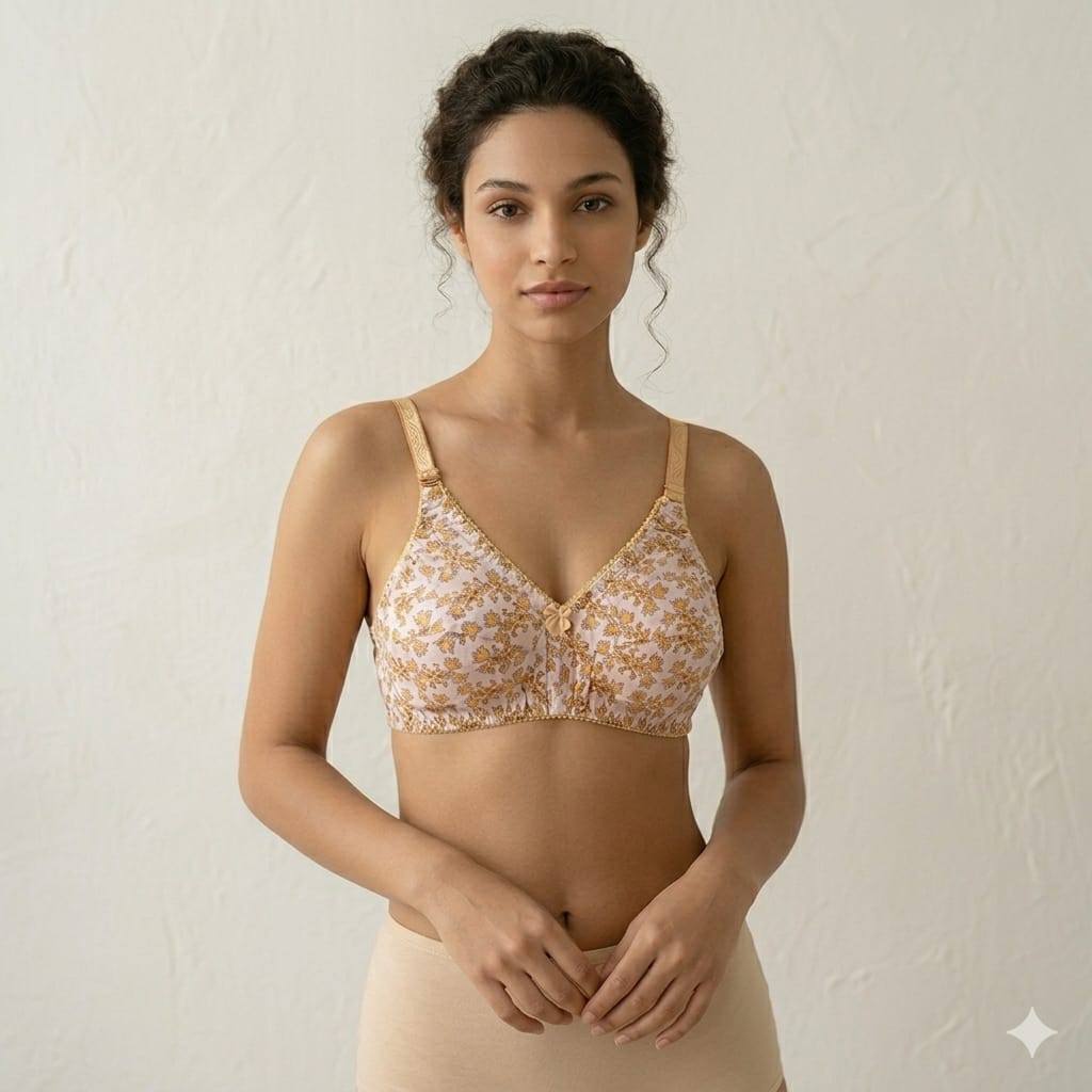 PACK OF 5 Bra Soft Lawn Cotton (Random Colors)