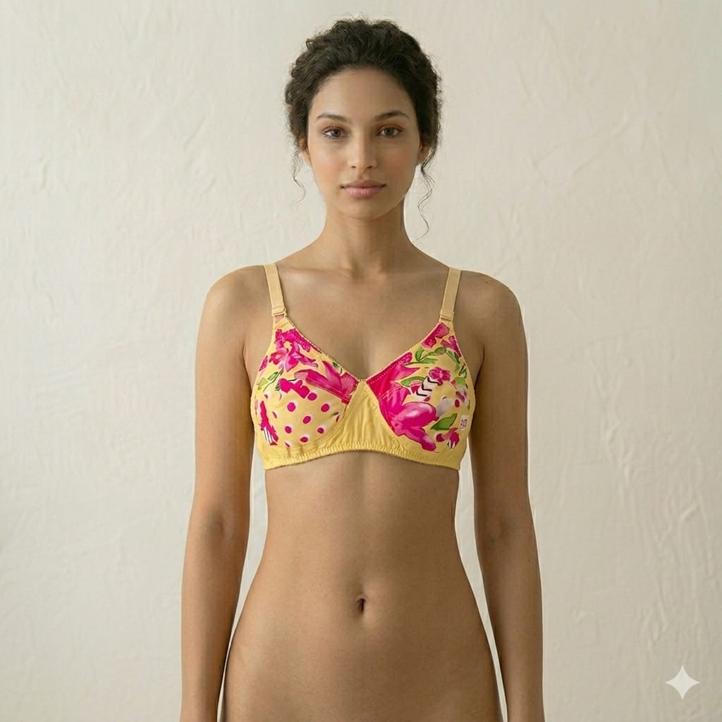 PACK OF 5 Bra Soft Lawn Cotton (Random Colors)