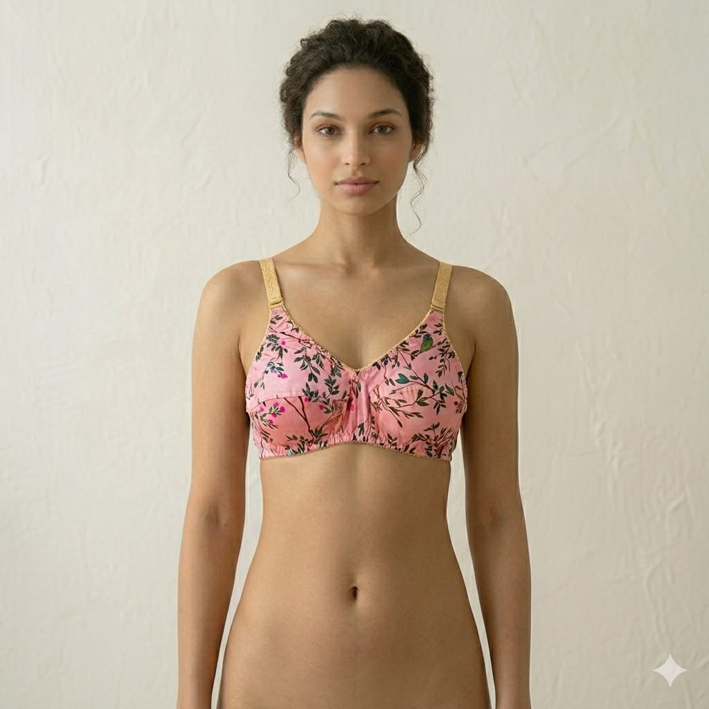 PACK OF 5 Bra Soft Lawn Cotton (Random Colors)