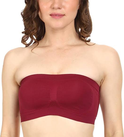 Pack of 3 Strapless Bra,Multi colour,Free Size (Fit on 28 to 36 size)
